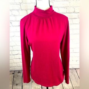 Talbots Pink Long Sleeved Turtleneck Shirt size Large EUC Talbots Long Sleeved